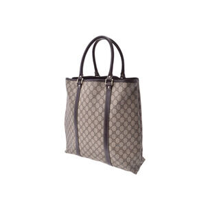 Gucci leather Black GG Greige bag Brown Gray tote